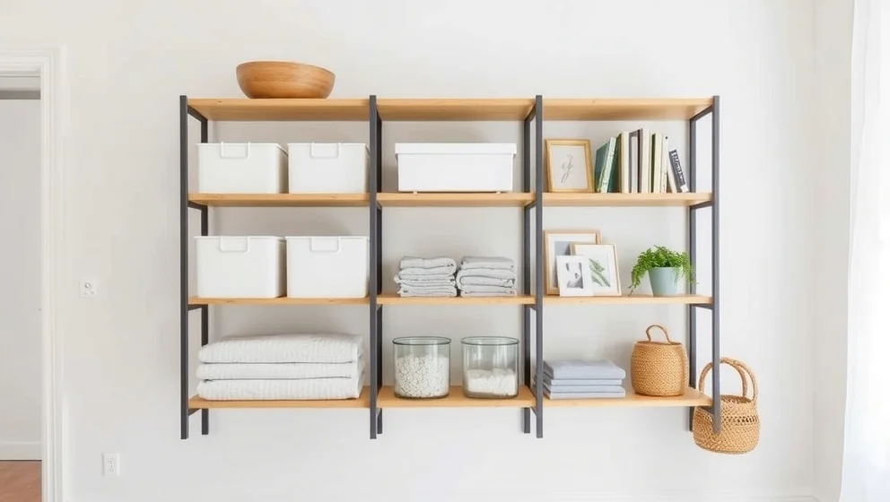 Stringhylla fast egendom för hemmet