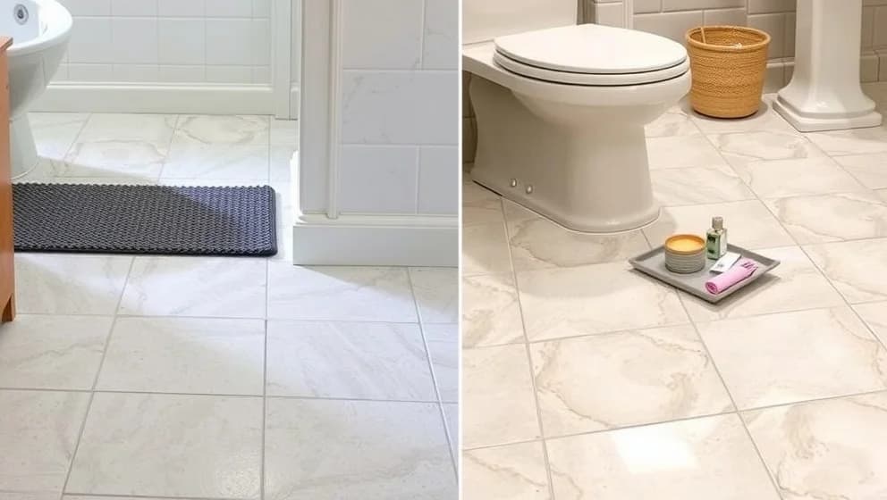 Våtrumsmatta eller kakel prisskillnad